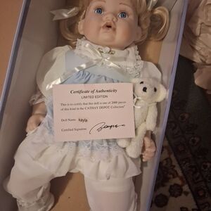 Cathay Depot Limited Edition Doll with Teddy Bear